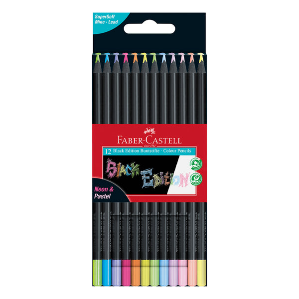 Coloured pencils Black Edition Neon + Pastel #116410 – Faber