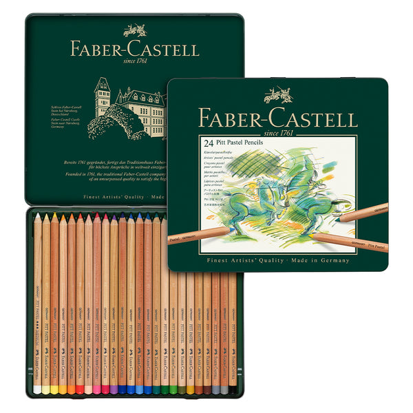 Pitt Pastel Pencils, Tin of 24 - #112124