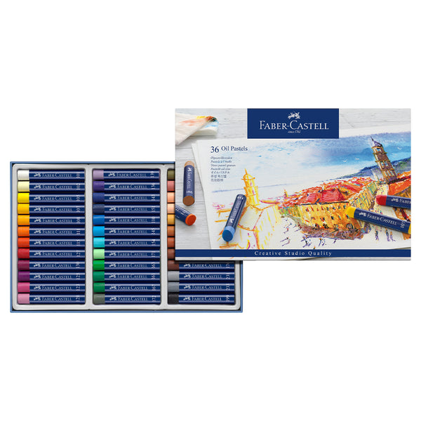 Oil pastels, cardboard wallet of 36 - #127036 – Faber-Castell Shop