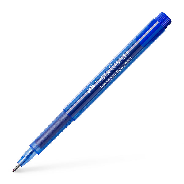 Fibre tip pen Broadpen document blue - #155451 – Faber-Castell