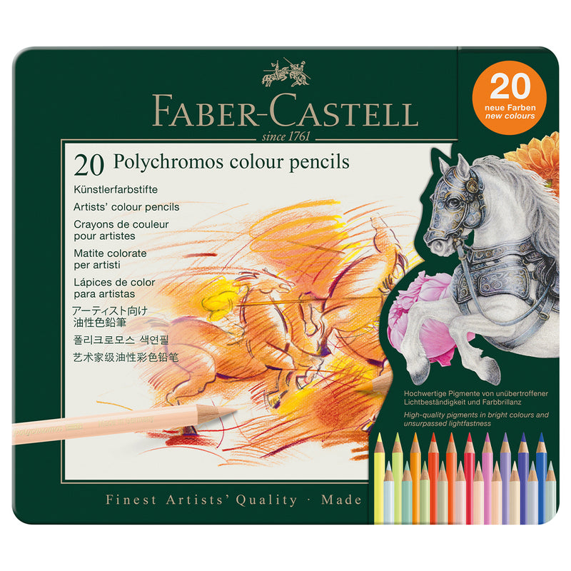 COLOR カラー THE BEST Polychromos® Artists' Colour Pencils - Tin of 20 - #110020 – Faber