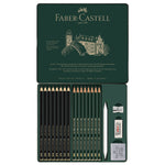 Pitt Graphite Matt & Castell 9000 Set- Tin of 20 - #115224