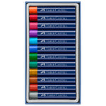 Oil pastels, cardboard wallet of 12, metallic - #127014