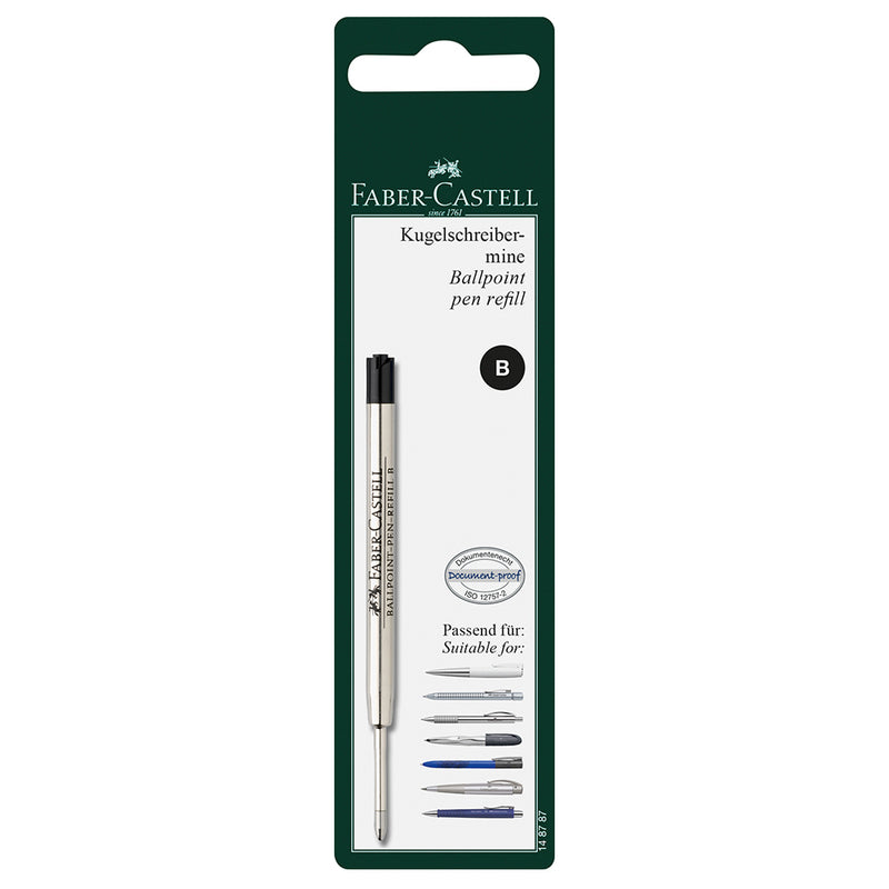 Ballpoint Pen Large Capacity Refill, Black - Broad - #148787