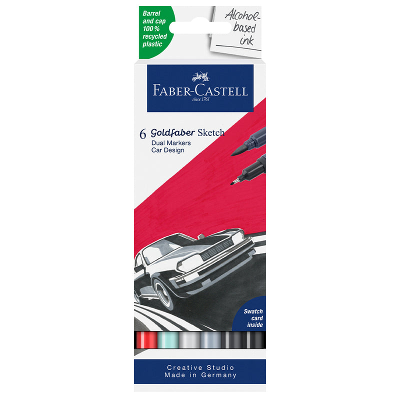 Goldfaber Sketch Marker set of 6, car design - #164813