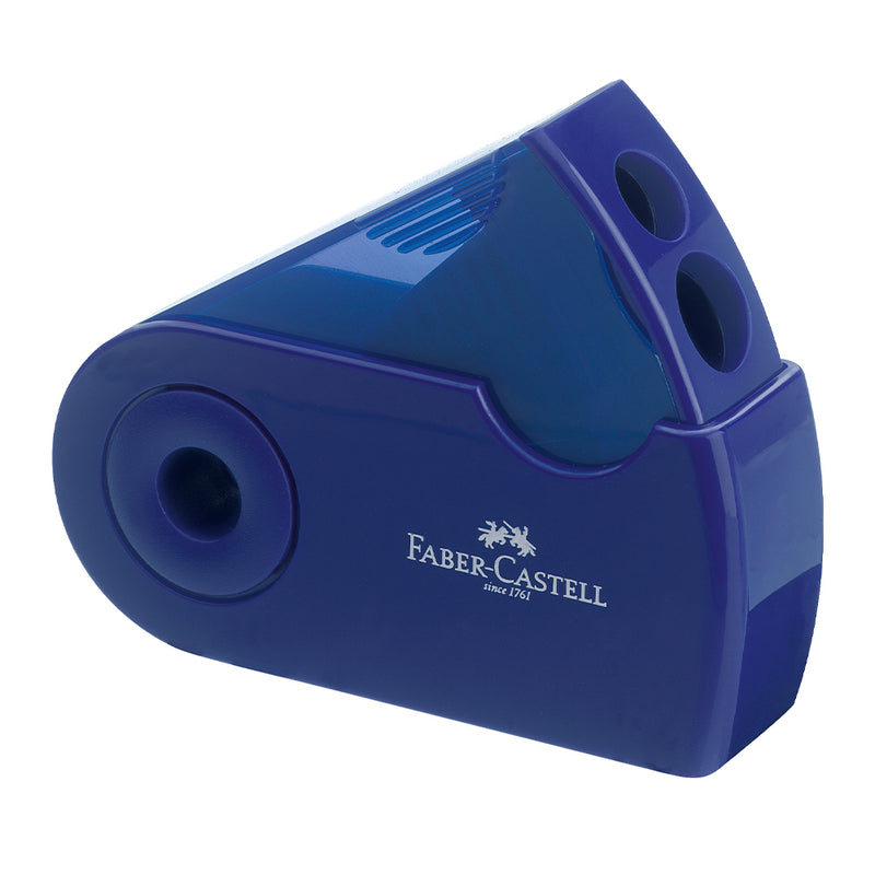 Twin sharpener with protective sleeve, blue #182701