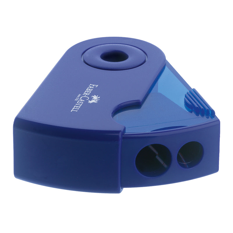 Twin sharpener with protective sleeve, blue #182701