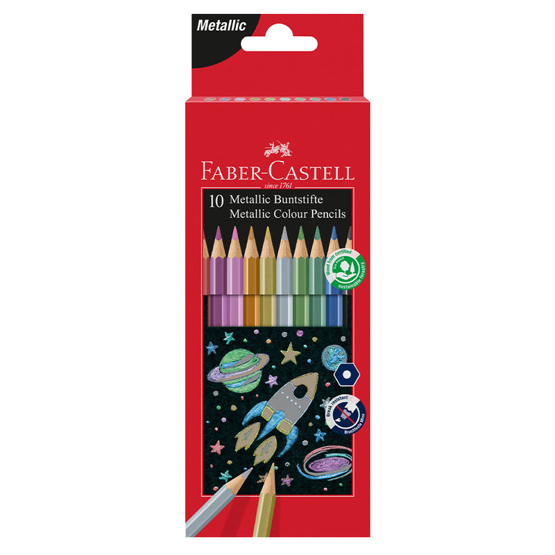 12 Metallic Colour Pencils - #201583