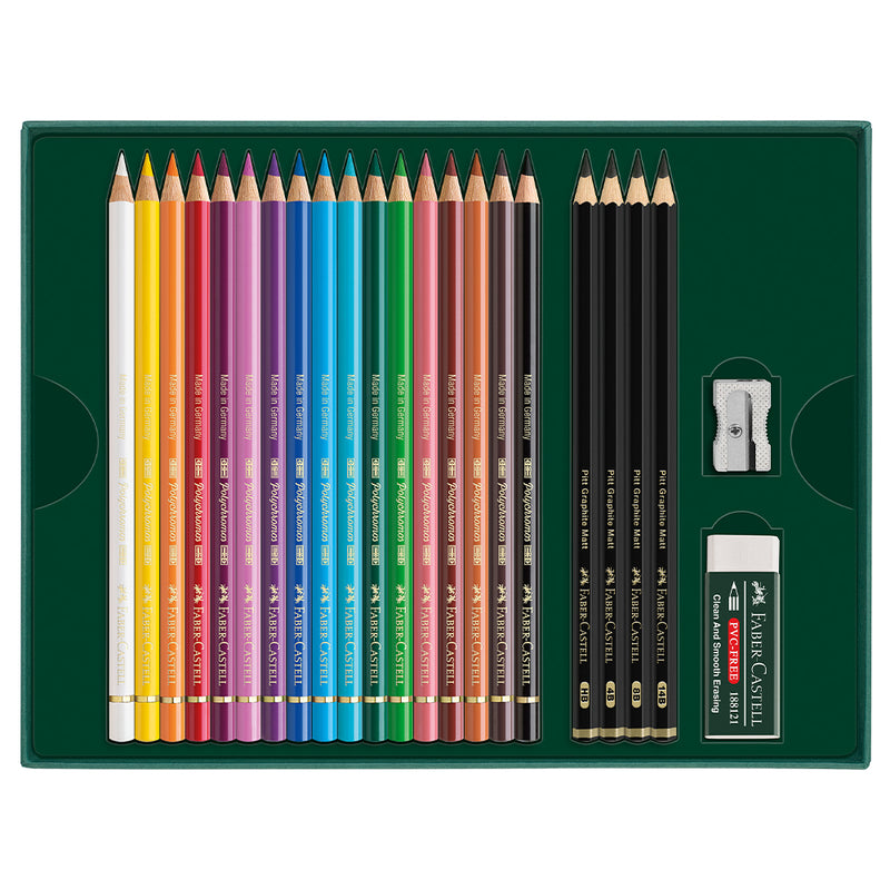 Polychromos & Pitt Graphite Matt gift, 23 pieces - #210052
