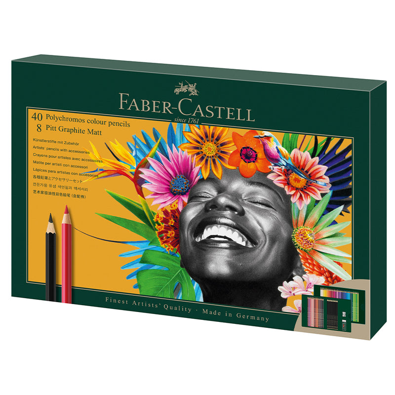 Polychromos & Pitt Graphite Matt gift, 50 pieces - #210054