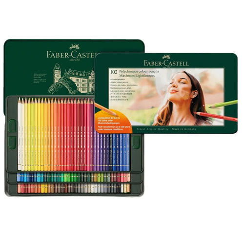 Polychromos® Artists' Maximum Lightfastness Colour Pencils - Tin of 102 - #210061