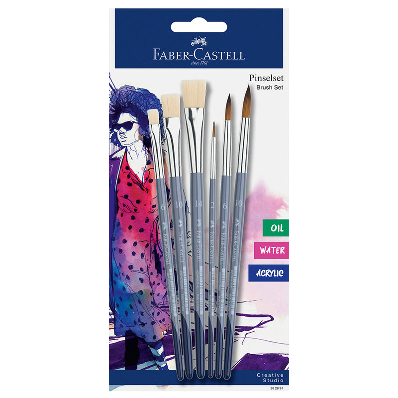 Paint brushes set of 6 - #282891