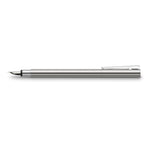 NEO slim Fountain Pen, Stainless Steel Shiny - Medium - #342000