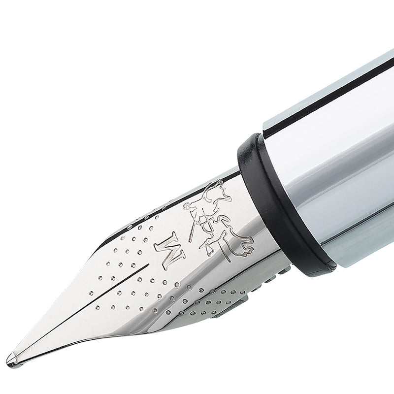 NEO slim Fountain Pen, Stainless Steel Shiny - Medium - #342000