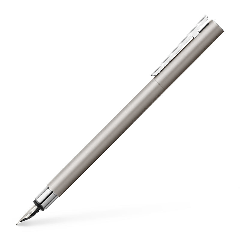 NEO slim Fountain Pen, Stainless Steel Matt - Broad - #342103