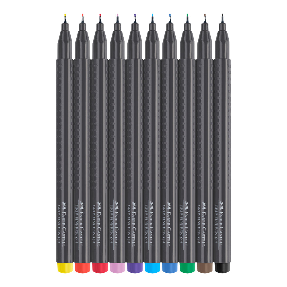 Faber-Castell Fineliner, Finepen Grip, 10er Pack Faber-Castell Fineliner, Finepen Grip, 10er Pack