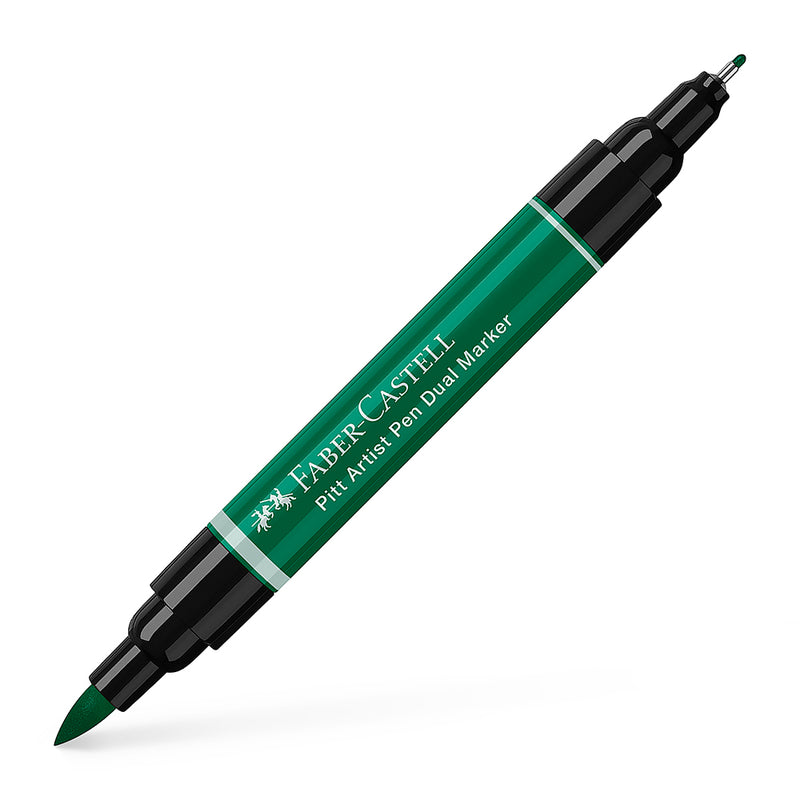 Pitt Artist Pen Dual Marker Dark Phthalo Green - #162164