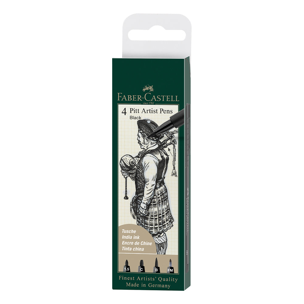 Pitt Artist Pen® Black Wallet of #167153 – Faber-Castell