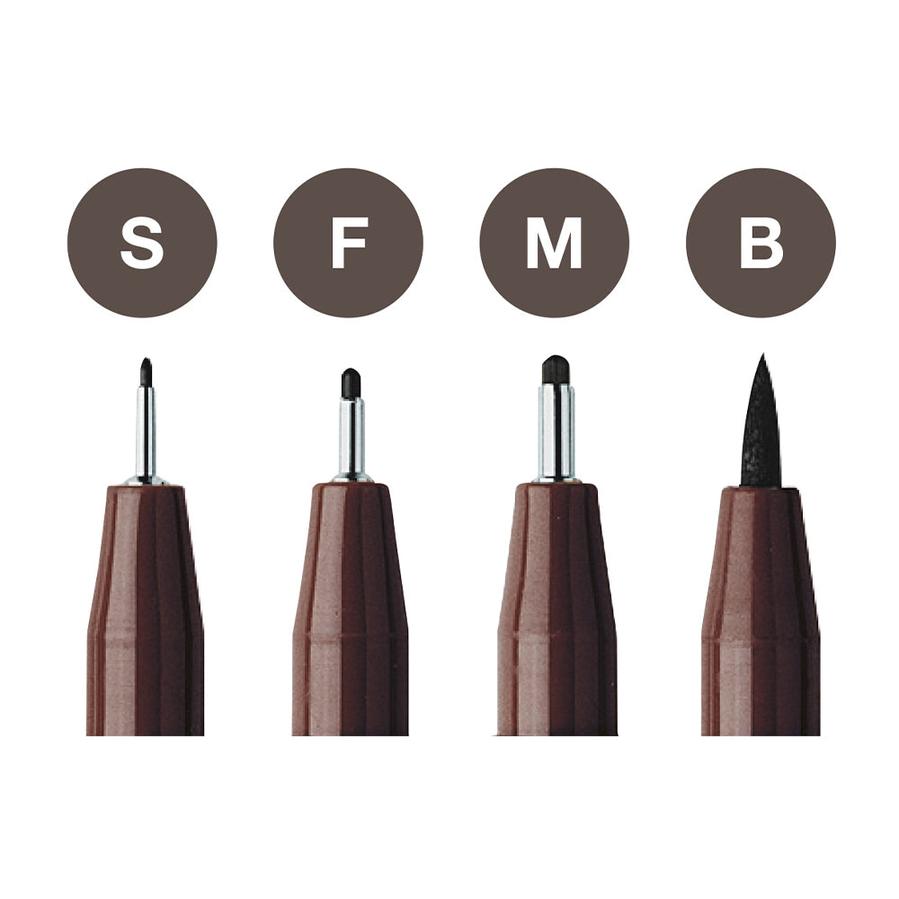 Pitt Artist Pen® Dark Sepia Wallet of #167101 – Faber