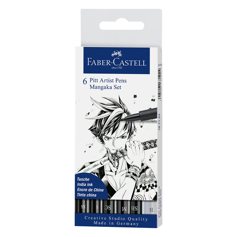 Pitt Artist Pen® Manaka - Wallet of 6 - #167124 - Faber-Castell Shop Canada