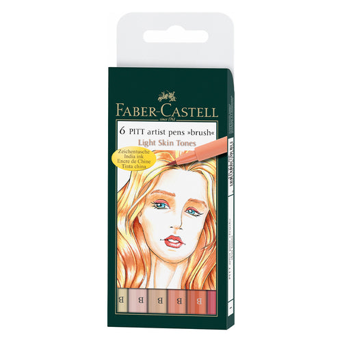 Pitt Artist Pen® Brush - Wallet of 6 - #167162 - Faber-Castell Shop Canada