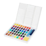 Solid Watercolour Box of 48 with Sponge and Water Brush - #169748