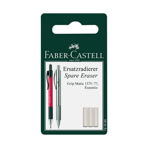 Eraser Refill 3 Pack for Essentio Mechanical Pencils - #131595 - Faber-Castell Shop Canada