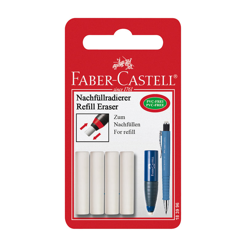 Spare eraser for eraser-sharpener combi, set of 4 - #183996