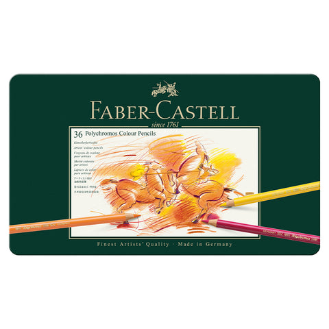 Faber-Castell Polychromos Pastel 36色セット Polychromos® Artists' Colour Pencils - Tin of 36 - #110036 – Faber