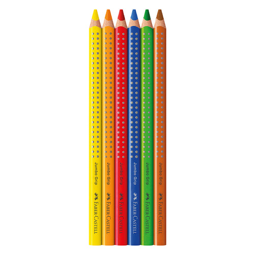 Jumbo Grip colour pencil, cardboard wallet of 6 #110906