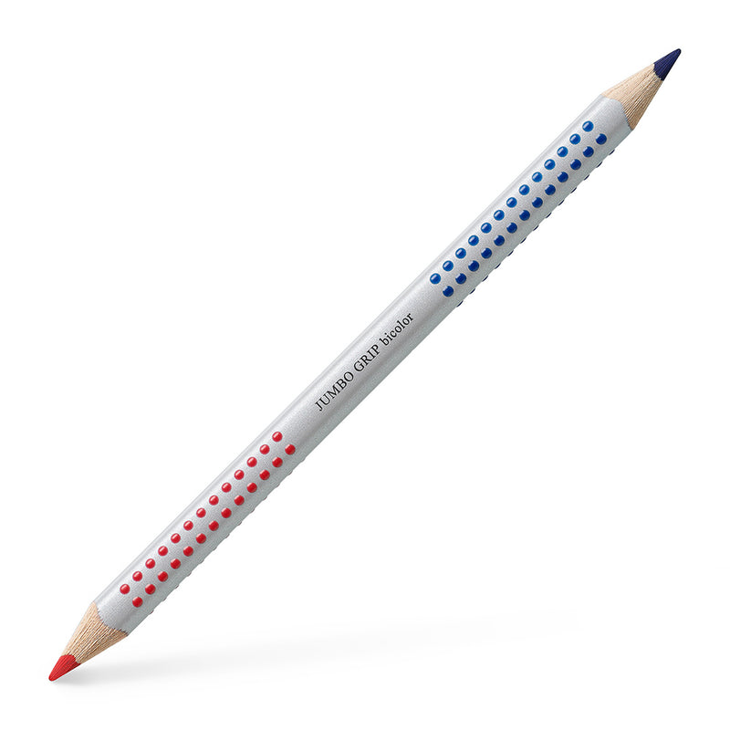 Jumbo Grip bi-colour pencil, red and blue #110910