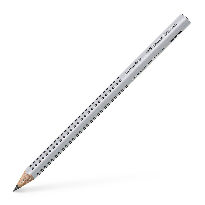 Jumbo Grip graphite pencil, B, silver #111900