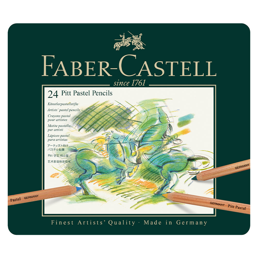 Pitt® Pastel Pencils - Tin of 24 - #112124 – Faber-Castell Shop Canada