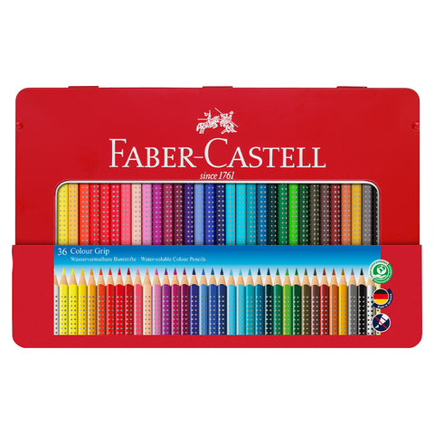 Colour Grip colour pencil, tin of 36 #112435 – Faber-Castell Shop