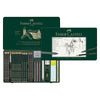 Faber-Castell Set Pitt Monochrome 112974 - Astuccio Metallo Con Matite Grafite, Carboncini E Accessori - Foto 3