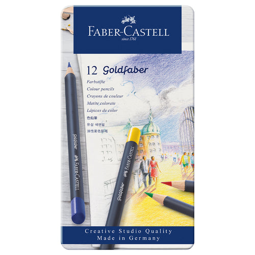 Goldfaber colour pencil, tin of 12 - #114712 - Faber-Castell Shop Canada