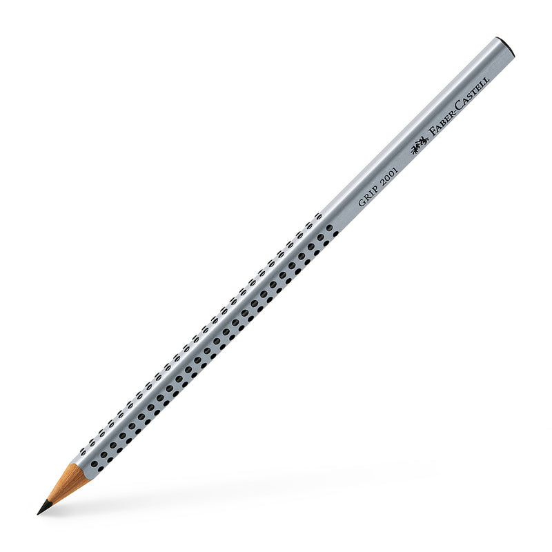 Grip 2001 graphite pencil, B, silver #117001