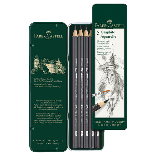 Graphite Aquarelle Pencil - tin of 5 - #117805