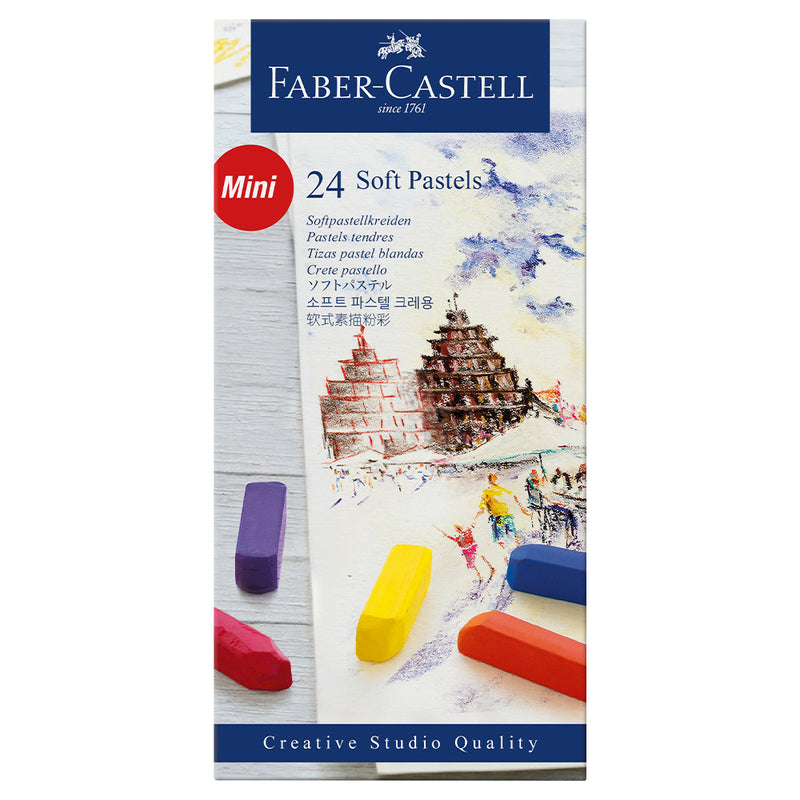 Soft pastels mini, cardboard wallet of 24 - #128224 - Faber-Castell Shop Canada