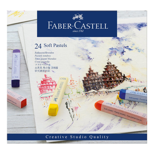 Soft pastels, cardboard wallet of 24 - #128324 - Faber-Castell Shop Canada