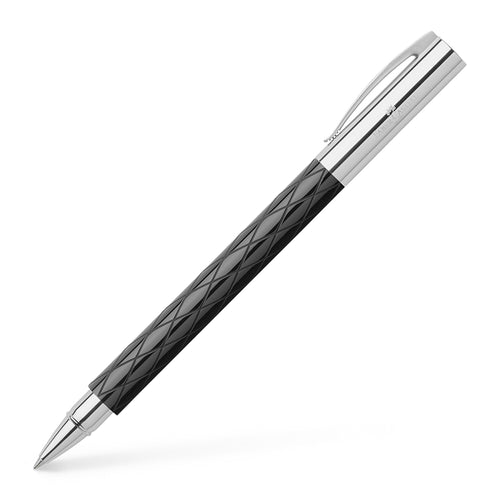 Ambition Rollerball Pen - Rhombus Black - #148910 - Faber-Castell Shop Canada