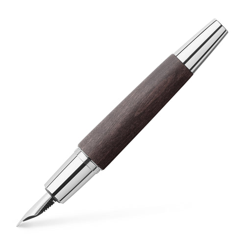 e-motion Fountain Pen, Pearwood Black - Broad - #148223 - Faber-Castell Shop Canada