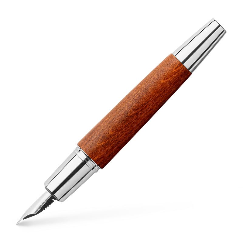 e-motion Fountain Pen, Pearwood Brown - Fine - #148201 - Faber-Castell Shop Canada