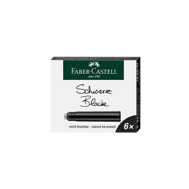 Fountain Pen Ink Cartridges - Black - #185507 - Faber-Castell Shop Canada