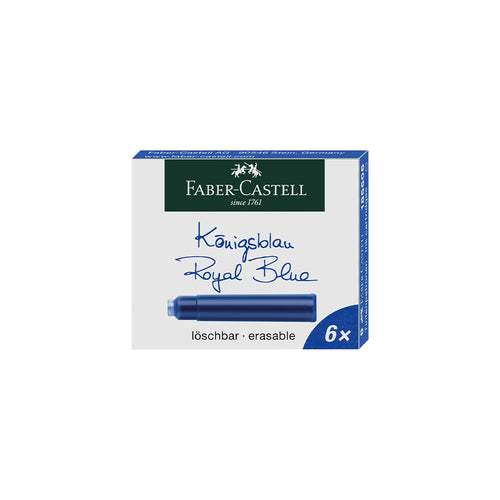 Fountain Pen Ink Cartridges - Blue - #185506 - Faber-Castell Shop Canada