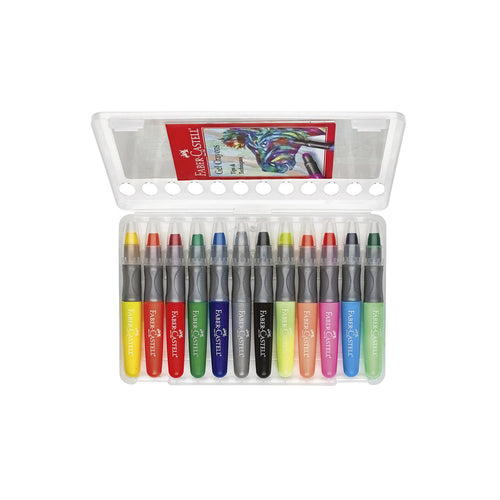 12 Gel Crayons in Storage Case - #14592