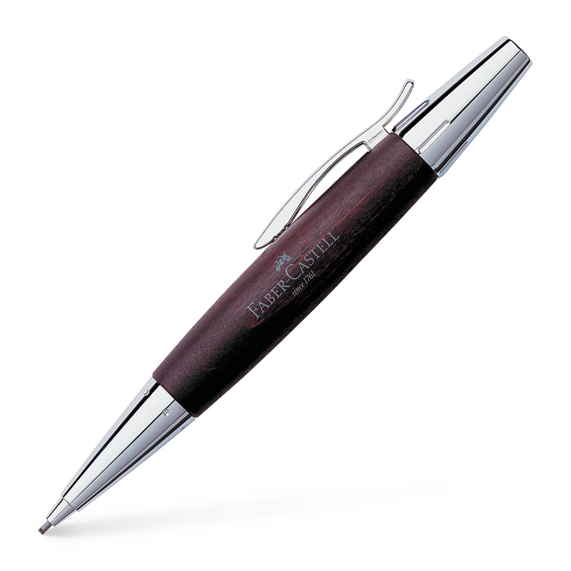 e-motion Propelling Pencil - Pearwood Dark Brown - #138381 - Faber-Castell Shop Canada